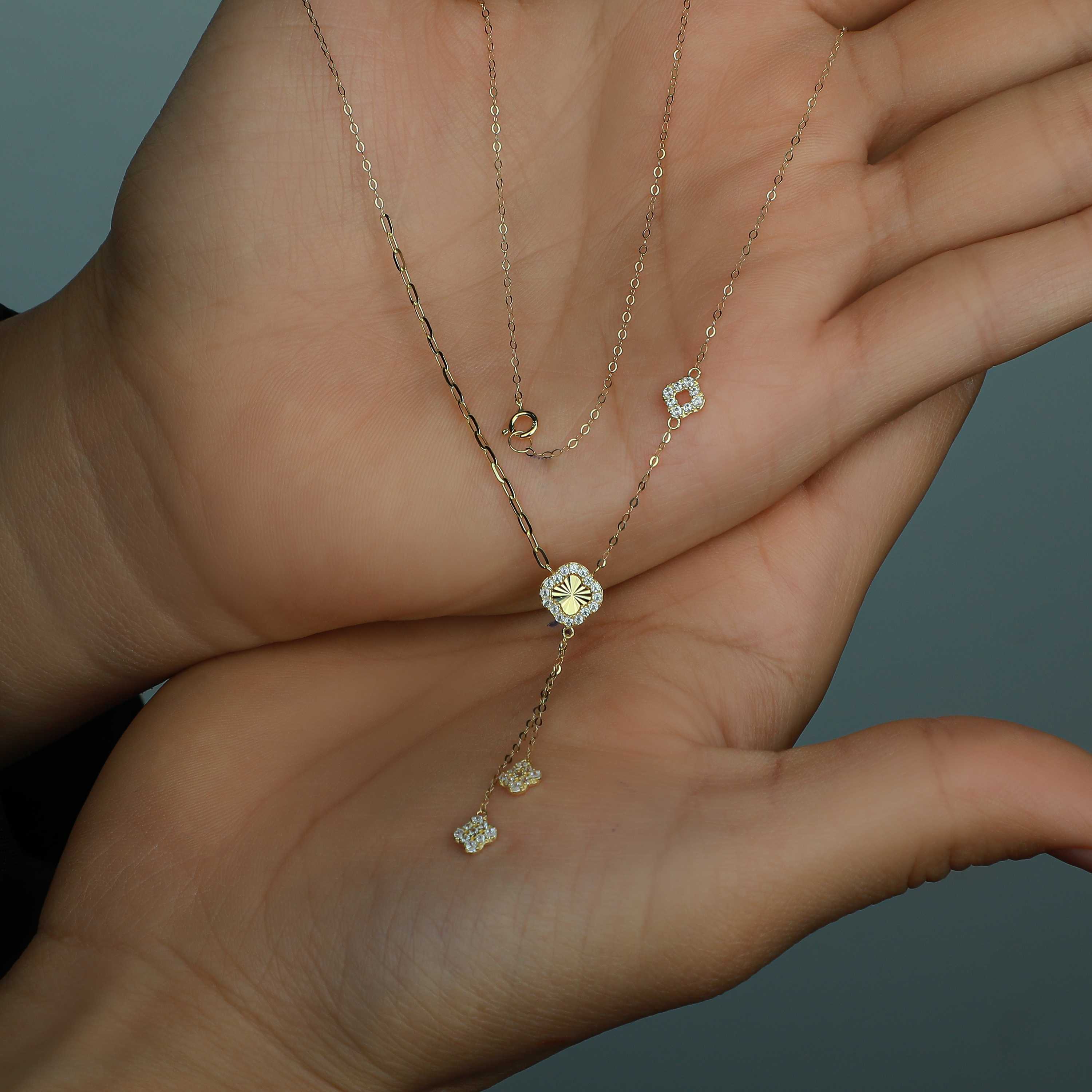 18 karat gold choker, made in Turkey - (H-0922)